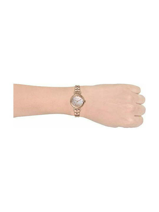 Elle Time & Jewelry Ceas cu Rose Gold Brățară metalică ELL21011