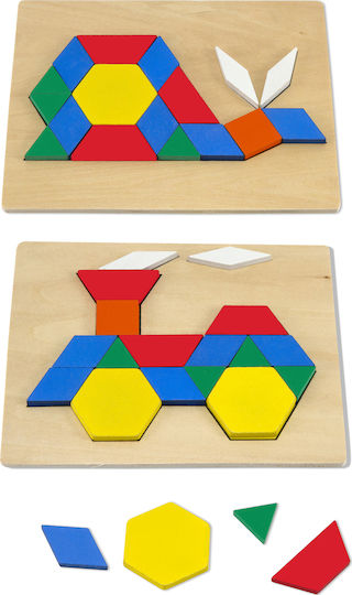 Melissa & Doug Τουβλάκια Σετ Το πρώτο μου Τάγκραμ για 3+ Ετών 120τμχ