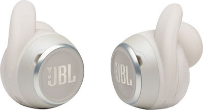 JBL Reflect Mini NC In-ear Bluetooth Handsfree Ακουστικά με Αντοχή στον Ιδρώτα και Θήκη Φόρτισης Λευκά