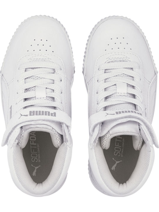 Puma Carina High White Kids Sneakers