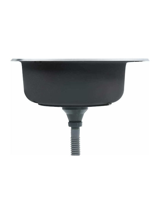 vidaXL Ένθετος Νεροχύτης Inox Brushed Μ48xΠ48cm Ασημί