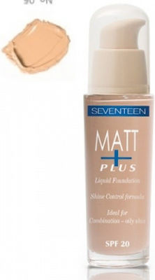 Seventeen Matt Plus Flüssiges Make-up LSF20 06 Caramel 30ml