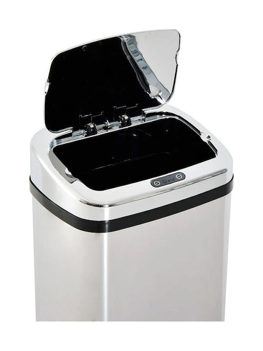 HomCom Coș de Gunoi din Oțel Inoxidabil cu Senzor Argintiu 50lt 1buc