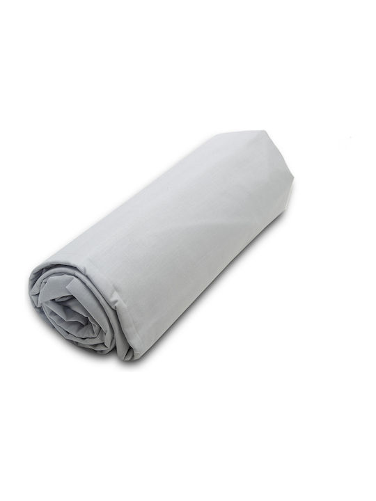 Sunshine Sheet Super-Double with Elastic 160x200+20cm. Menta 152 Light Grey 18