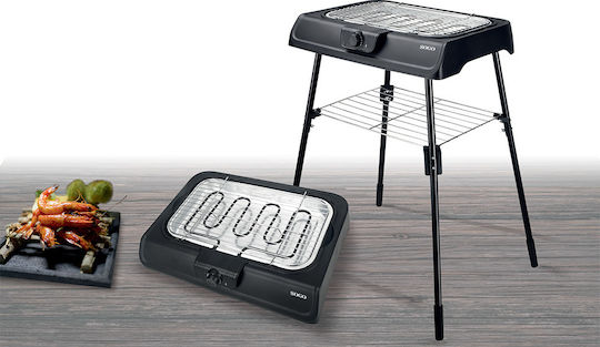 Sogo Mit Beinen Elektrogrill Grill 2000W mit einstellbarem Thermostat 41.4cmx23.9cmcm