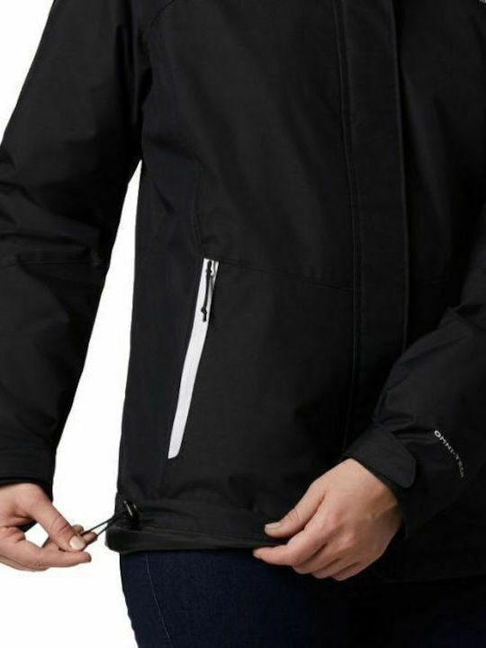 Bugaboo II Fleece Interchange 3 In 1 Women's for Hiking Short Sports Jacket for Winter with Hood Black