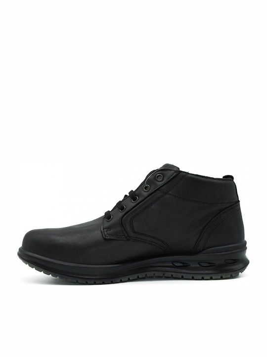 Leather Black Men's Boots Anatomical