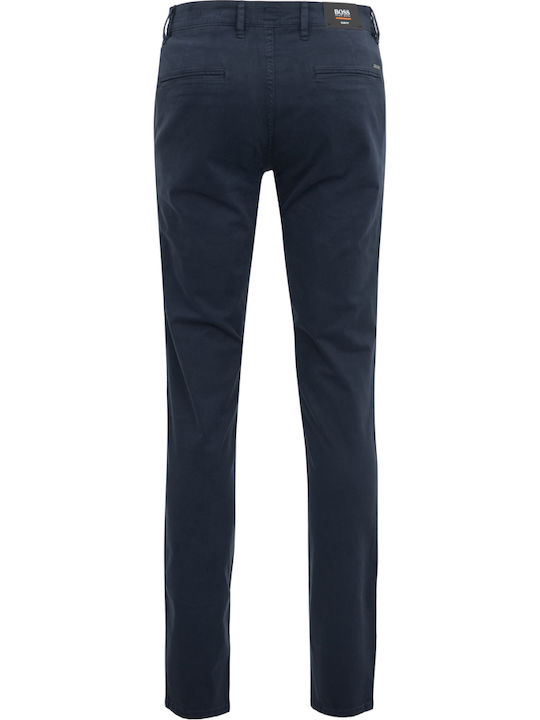 Trousers Chino Elastic in Slim Fit Navy Blue
