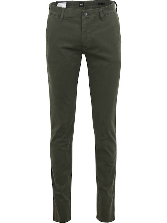 Trousers Chino Elastic in Slim Fit Khaki