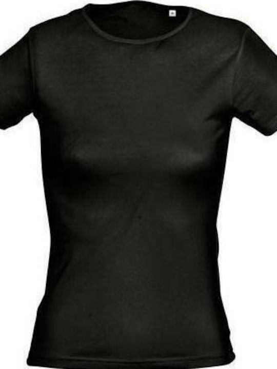 Sol's Miami Women's Short Sleeve Promotional T-Shirt Black 11932-312