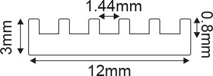 Aca LED Strip Accessory mit Wärmeableitungskühler 2Stück P42A