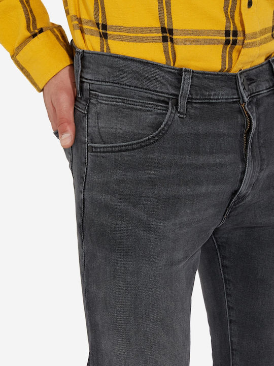 Larston Men's Jeans Pants Elastic with Slim Tapered Fit Gray