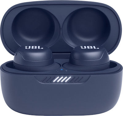 JBL Live Free NC+ In-Ear Bluetooth-Freisprecheinrichtung Kopfhörer mit Schweißresistenz und Ladeetui Blau