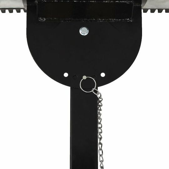 vidaXL Snow Shovel Wheeled with Shaft 100cm and Plastic Handle