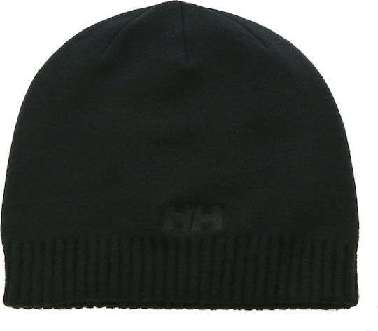 Beanie Unisex Beanie mit Rippstrick in Schwarz Farbe