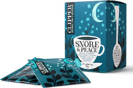 Clipper Snore & Peace Herbs Blend Organic Product 20 Bags 30gr
