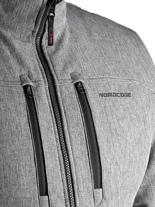 Nordcode Pulse Мъжко Мотоциклетно яке Softshell Dark Grey