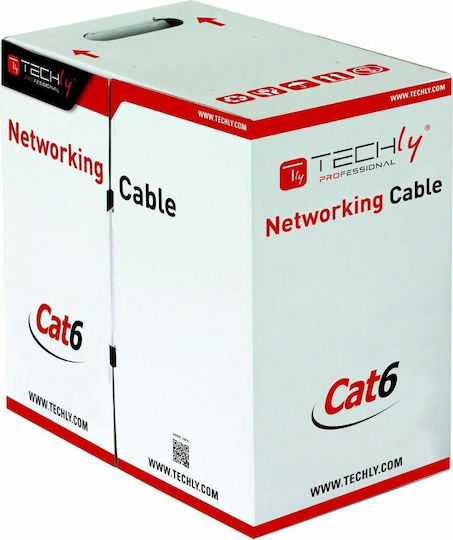 Techly U/UTP Cat.6 Ethernet Network Cable Without Terminated Connectors 305m Blue