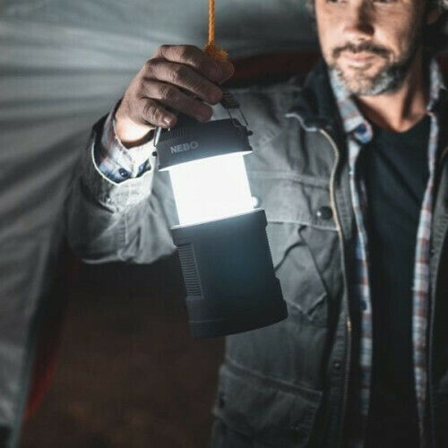 Nebo Big Poppy Led Rechargeable Lantern for Camping with Flashlight & Powerbank 300lm