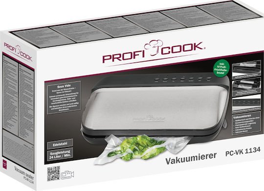 Profi Cook Вакуумна Уредба Външна с Максимална Дължина на Запечатване 300mm Автоматична PC-VK 1134