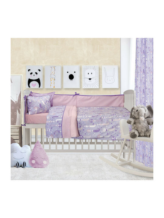 Das Home Fun 6450 Бебешка кувертюра Памук Лилав 120x160см