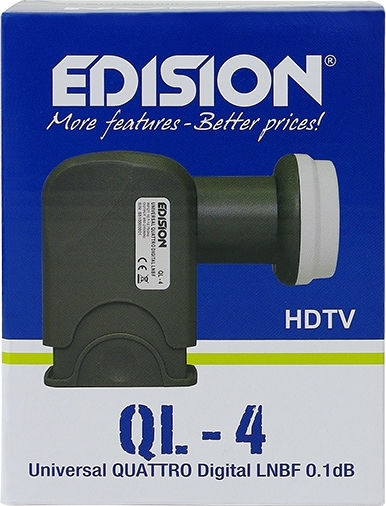 Edision QL-4 LNB Quad 4 Outputs With Low Noise Limit 0.1dB
