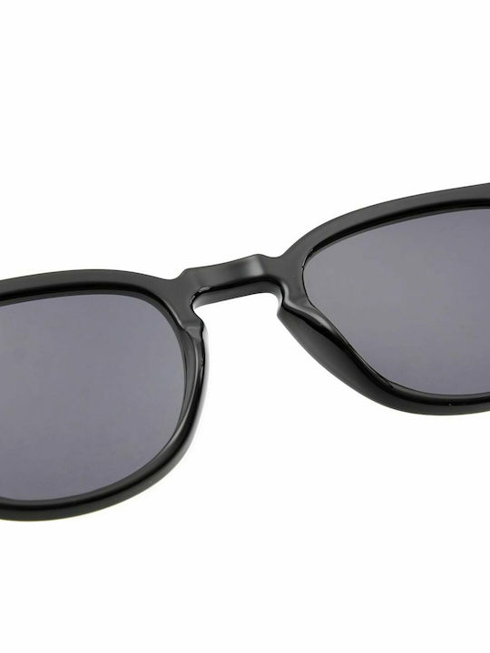 A.Kjaerbede Bate Unisex Sunglasses with Black Plastic Frame and Black Lens KL1910-1