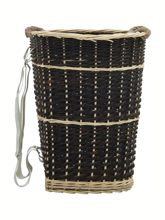 vidaXL Wooden Basket Wood Storage 44x50x58cm Brown