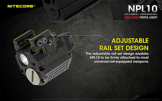 NiteCore Rechargeable Headlamp LED IP66 with Maximum Brightness 300lm Npl10 LED Flashlight Set with CR2 Battery Black