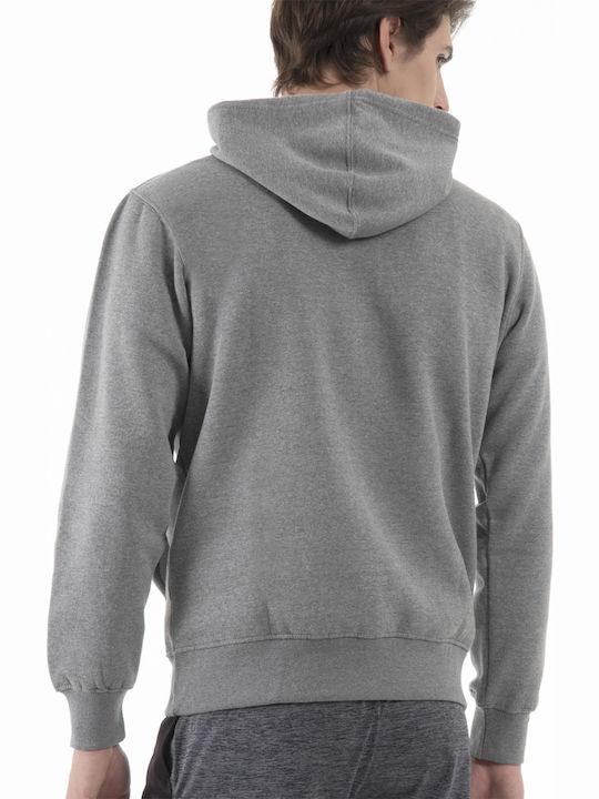 Magnetic North Men's Sweatshirt with Hood and Pockets Gray