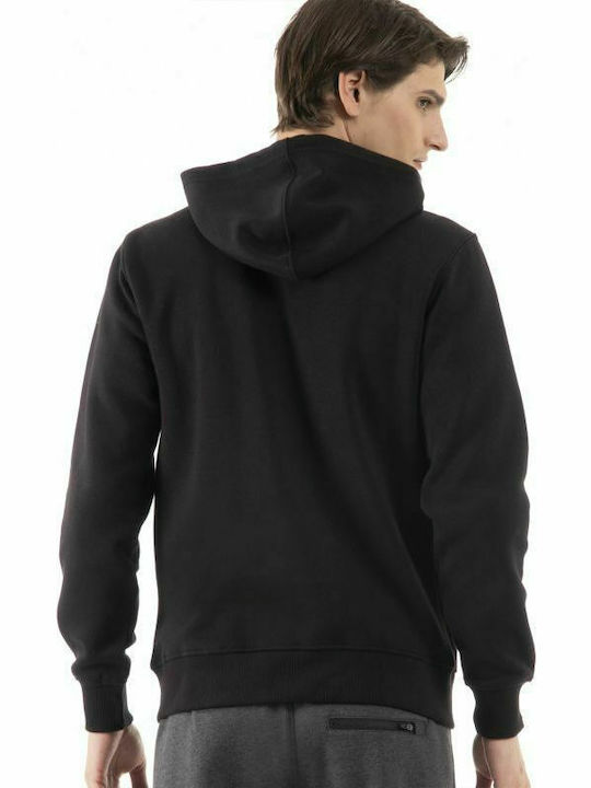 Magnetic North Men's Sweatshirt Jacket with Hood and Pockets Black