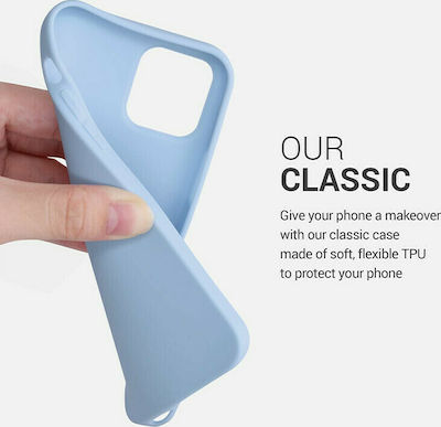 KWmobile Silicone Back Cover Light Blue (iPhone 12 / 12 Pro)