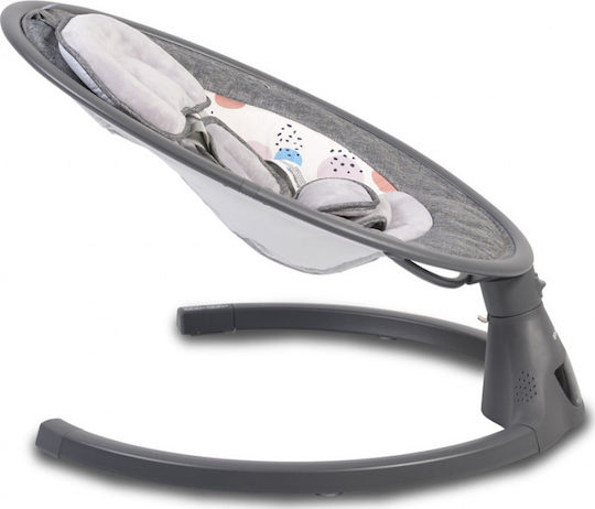 Cangaroo Elektrisch Baby Relax iSwing mit Musik Dark Grey für Kind bis 9kg