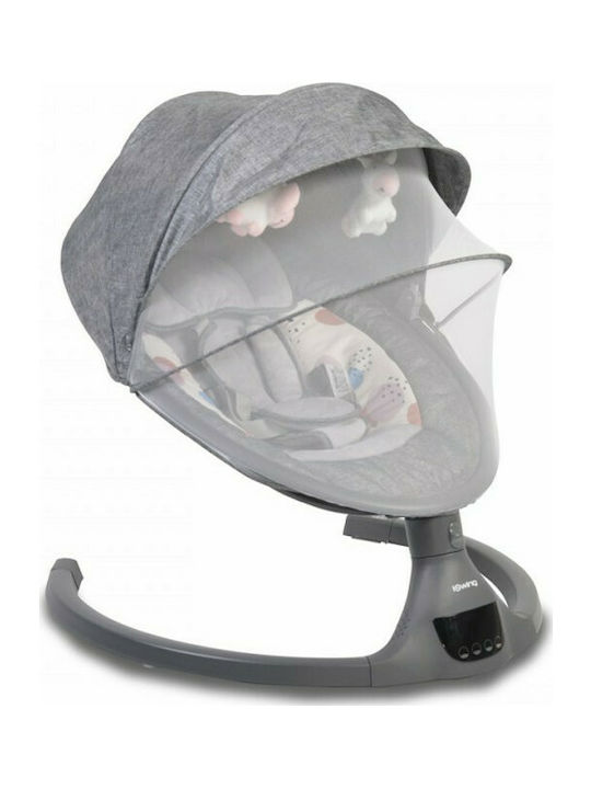 Cangaroo Electric Baby Relax iSwing with Music Dark Grey for Child up to 9kg