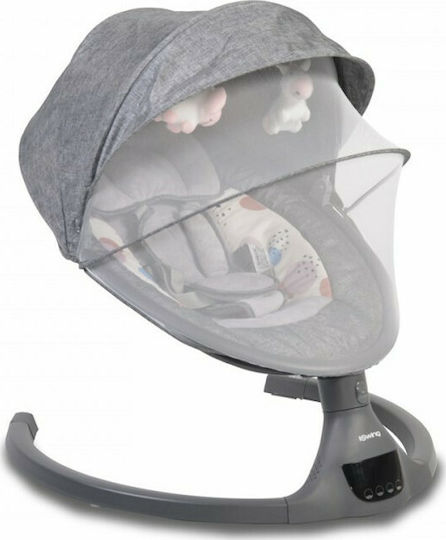 Cangaroo Elektrisch Baby Relax iSwing mit Musik Dark Grey für Kind bis 9kg