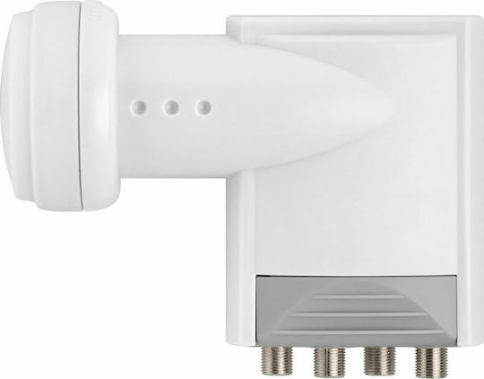 Goobay Universal Quattro LNB LNB Quad (4 Ausgänge) mit Geräuscharmer Verstärker 0,1dB