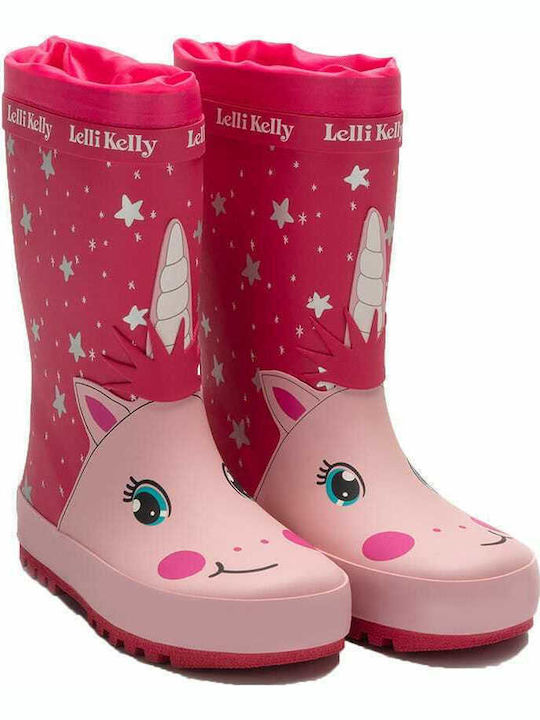 Lelli Kelly Παιδικές Γαλότσες για Κορίτσι Ροζ Unicorn LK5950