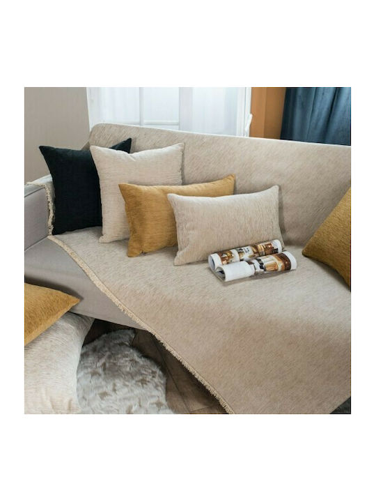Teoran Solid Armchair Throw Chenille 150x180cm 301