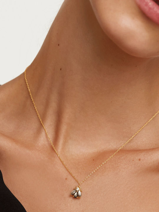 P D Paola Zaza Gold Plated Silver Necklace