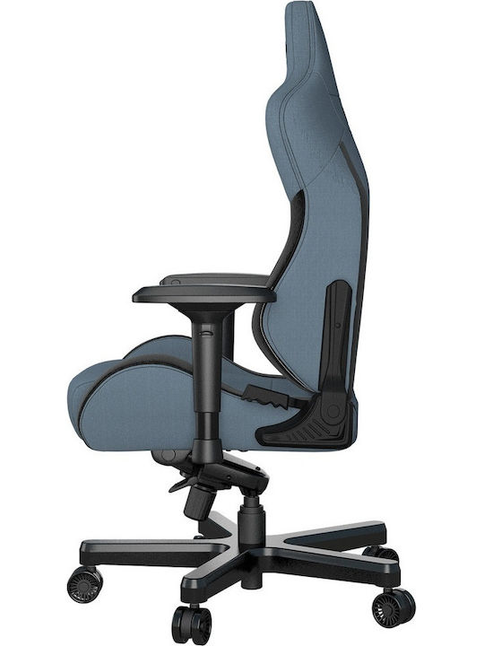Anda Seat AD12XLLA T-Pro II Υφασμάτινη Καρέκλα Gaming με Ρυθμιζόμενα Μπράτσα Μαύρο/Μπλε
