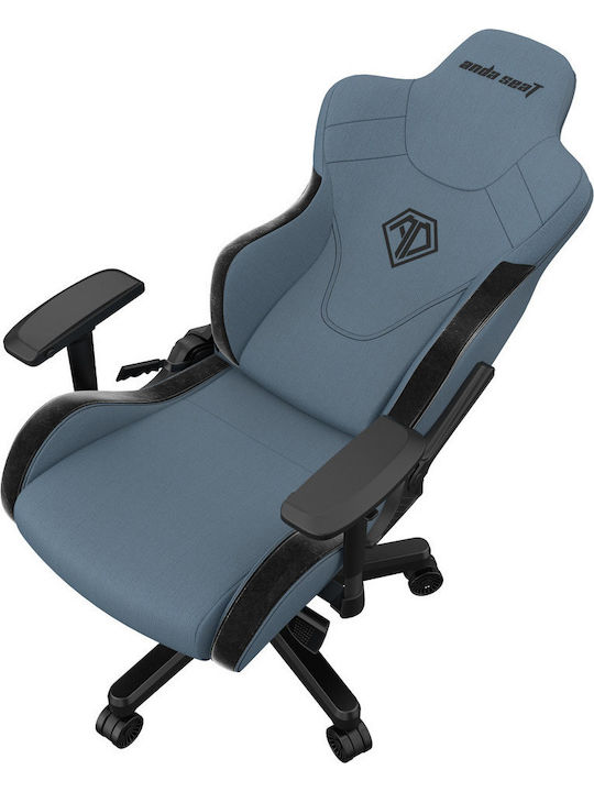 Anda Seat AD12XLLA T-Pro II Υφασμάτινη Καρέκλα Gaming με Ρυθμιζόμενα Μπράτσα Μαύρο/Μπλε