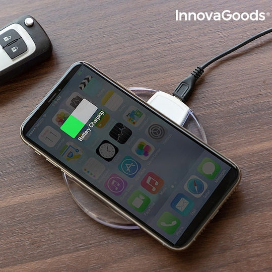 InnovaGoods Ασύρματος Φορτιστής (Qi Pad) Λευκός (V0101247)