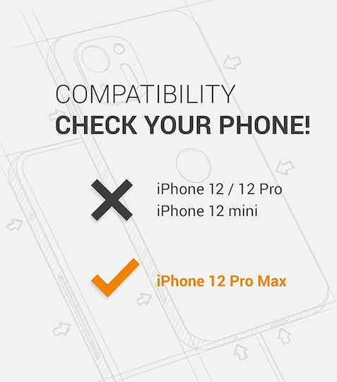 KWmobile Soft Flexible Rubber Back Cover Σιλικόνης Μαύρο (iPhone 12 Pro Max)