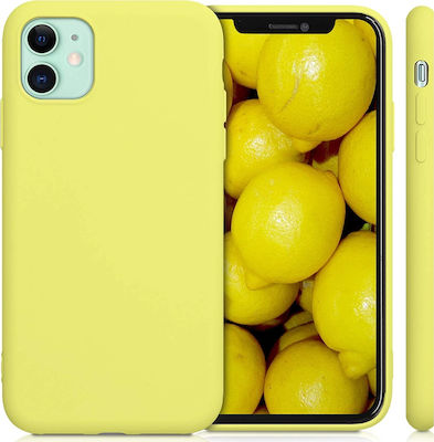 KWmobile Soft Flexible Rubber Cover Σιλικόνης Pastel Yellow Matte (iPhone 11)