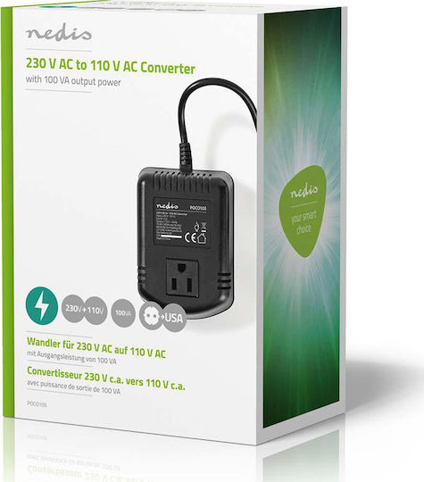 Nedis Universelles Netzadapter 0.9A mit Leistung 100W (POCO105)
