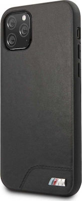 BMW Synthetic Leather Back Cover Black (iPhone 12 mini)