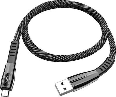 Hoco U70 Splendor Flach / LED USB 2.0 auf Micro-USB-Kabel Gray 1.2m (HOC-U70m-GR) 1Stück
