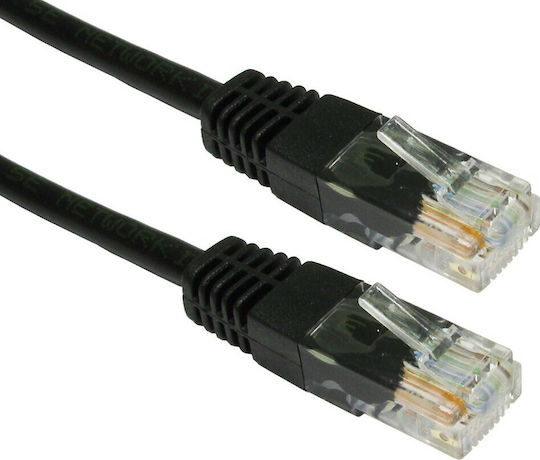 Powertech U/UTP Cat.5e Ethernet Network Cable 2m Black 1pcs