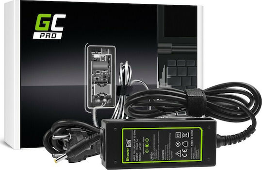 Green Cell Laptop Charger 40W 19V 2.1A for HP with Detachable Power Cable