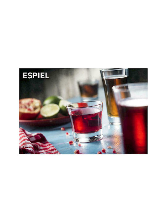 Espiel Zip Set of Glasses Whiskey made of Glass 225ml 6pcs